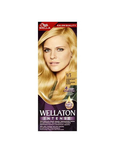 Стойкая крем-краска для волос золотой блондин - Wella Professionals Wellaton 9/3